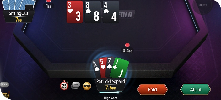 All-In veya Fold Online Oyunları Oynayın