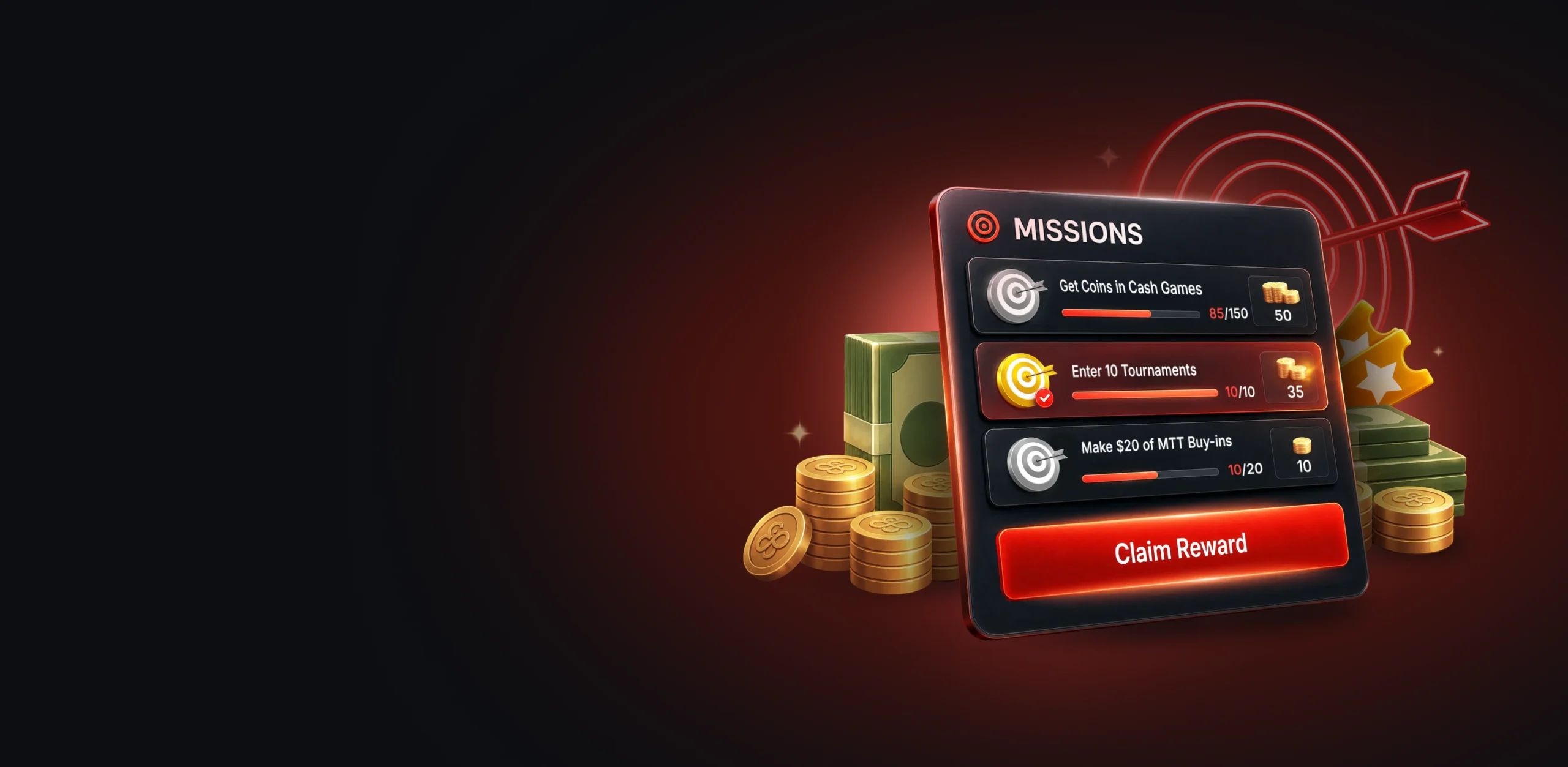 CoinPoker'de Poker Görevleri:<br />
Oyunlarınızdan Ekstra Kazanç Elde Edin